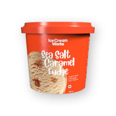 Sea Salt Caramel Fudge Ice Cream (Cup 100Ml)