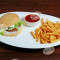 Veg Burger And Masala Fries