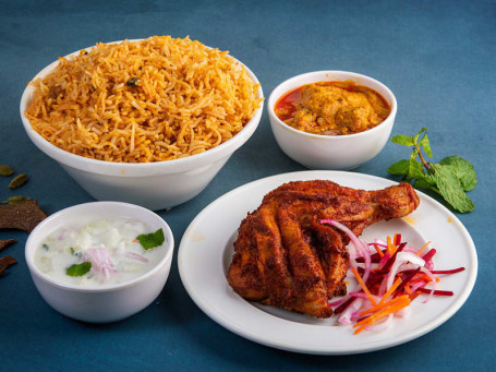 Tandoori Chicken With Biryani Rice