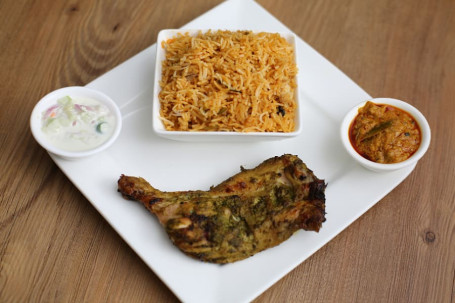 Bbq Chicken With Biryani Rice