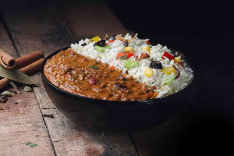 Power Packed Black Dal With Rice Bowl