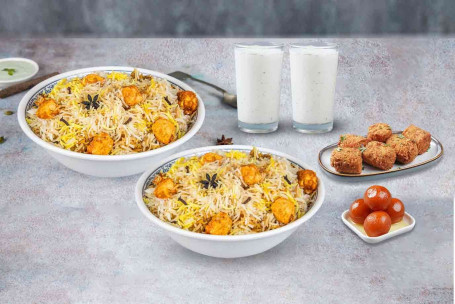 Paneer Dum Biryani Feast (Lucknowi)