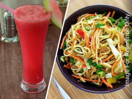 Plain Noodles Watermelon Juice