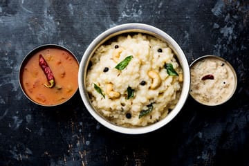 Pongal.[Can Be Provide With Sambar, Chutney.