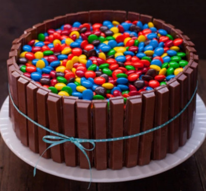 Gems Kitkat Cake