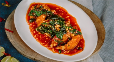 Fish In Hot Basil Sauce(Serves 2-3)