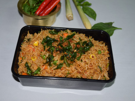 Thai Basil Rice Tofu And Veg Bowl