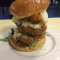 Fried Chicken Cheese Tower Burger