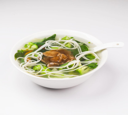 Steak Green Pepper Noodles Soup Beef (Large Bowl)
