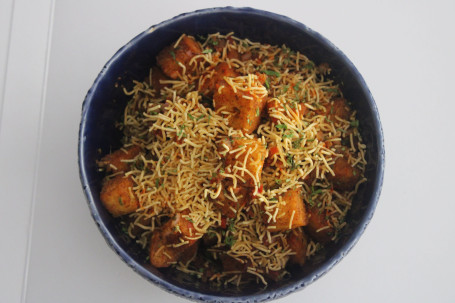 Khaman Dhokla Chaat, Tamarind Chutney, Sev