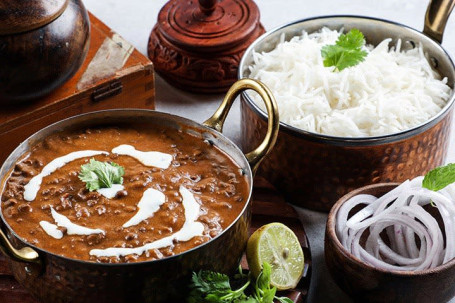 Riso Al Vapore (200 Gms) E Dal Makhani (285 Gms)