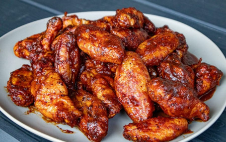 Fried Wings In Bbq Sauce Chicken Wings