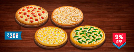 Posiłek Dla 4 Osób: Veg Pizza Mania Value