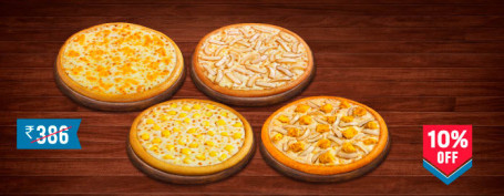 Posiłek Dla 4 Osób: Veg Pizza Mania Cheesy