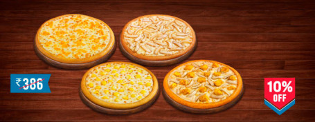 Maaltijd Voor 4: Veg Pizza Mania Cheesy