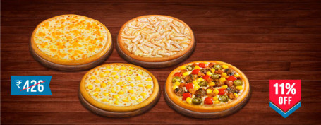 Maaltijd Voor 4: Veg Pizza Mania Loaded