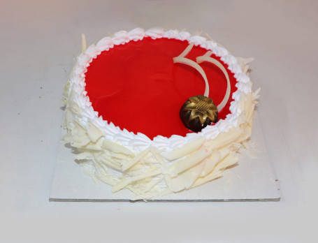 White Forest Strawberry Cake