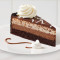 Chocolate Tuxedo Cheesecake Slice