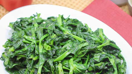 Peapod Leaves Stir Fry With Fresh Garlic Dòu Miáo