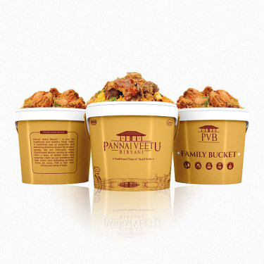 Pvb's Chicken Family Bucket Biryani (6-7) Serves