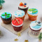 Christmas Special Fondant Cupcakes (Pack Of 6)