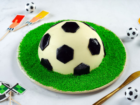 Football Theme Half Round Pinata Cake