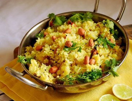 Poha With Mint Chutney