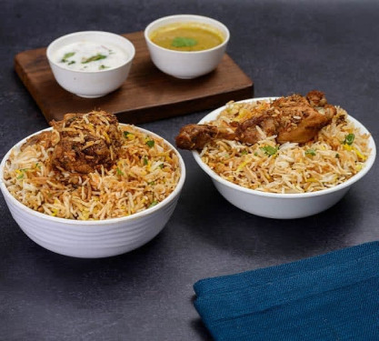 Twin Pack Hyderabadi Chicken Biryani(Serves 2-3Persons)