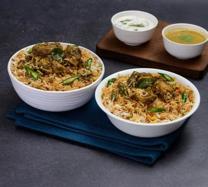 Twin Pack Gongura Chicken Biryani(Serves 2-3 Persons)