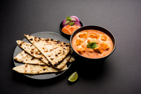 2 Butter Naan With Paneer Butter Masala Combo