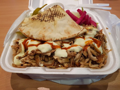 Schezwan Chicken Special Shawarma Plate