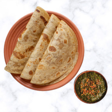 Sarson Ka Saag, 3 Paratha Posiłek