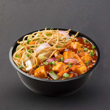 Kung Pao Paneer With Choice Of Noodles Bowl