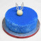 Eggless Blue Velvet Cake