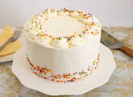 Classic Eggless Vanilla Cake