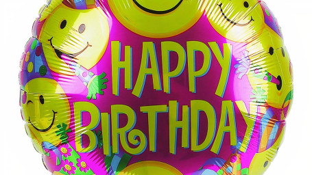 18 Mylar Happy Birthday Balloon