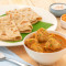 Dhaba Style Chicken Curry (met bot) met Parathas