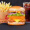 Double Decker Veg Burger Combo (L) [New]