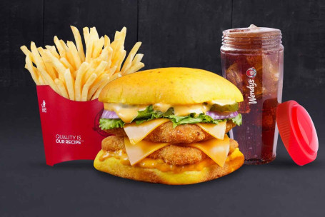 Double Decker Chicken Burger (M) [New]