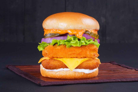 Double Decker Veg Burger [New]