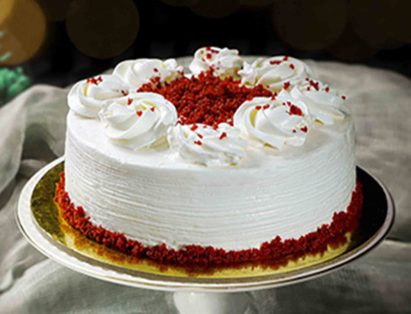 Eggless Red Velvet Cream Cheese Cake