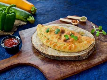 Country Cheese And Ratatouille Calzone