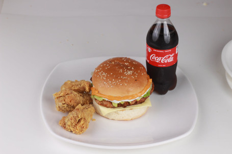 Classic Chicken Burger 3Pc Wings Combo