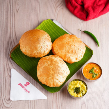 Poori With Side Dish (3 Nos)