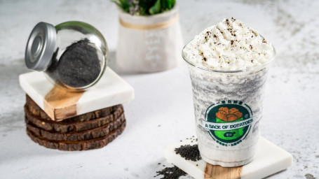 W4 Whipped Cream Black Sesame Frappe