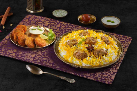 Solo Celebration Combo With Lazeez Bhuna Murgh Biryani Haleem Kebabs