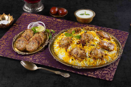 Combo De Sărbătoare De Grup Cu Lazeez Bhuna Murgh Biryani Murgh Koobideh Kebabs