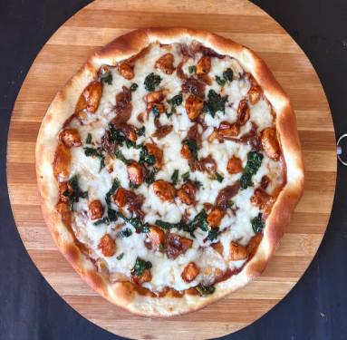 Bbq Chicken Caramelised Onion Feta Spinach Pizza [10 Inch]