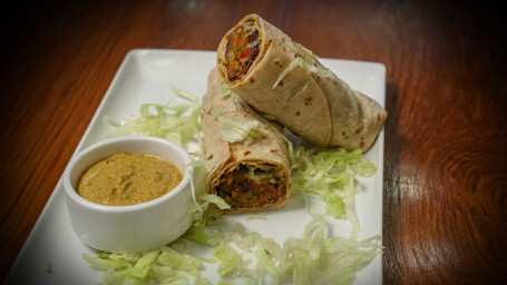 Red Pepper Hummus And Vegetable Wrap