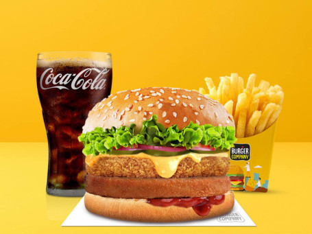 Chicken Mighty Cheese 2.0 Burger Salted Fries Coke 200Ml (Pet Bottle)